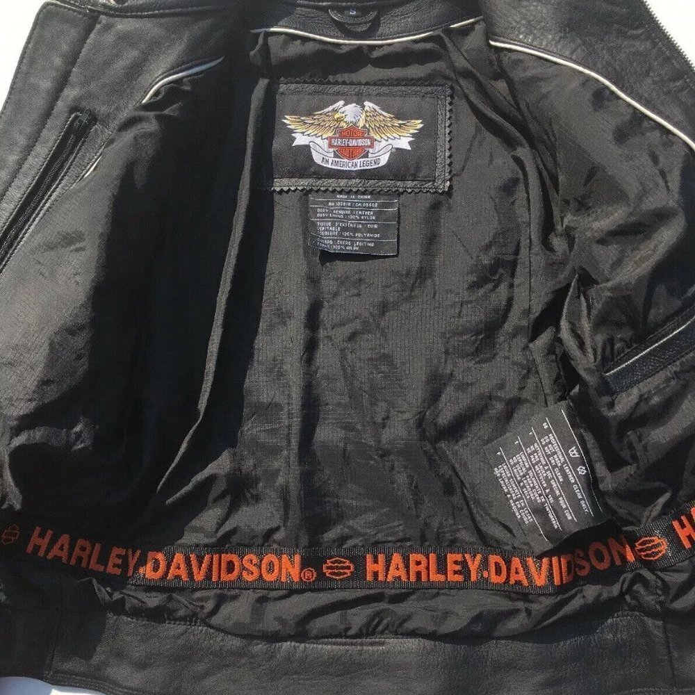 Authentic Women’s Harley Davidson STYLUS Leather Jacket Small NWT​​​​​​​​​ - Picture 4 of 9